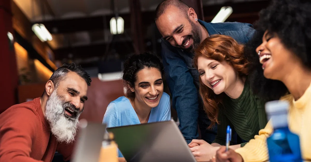 South African corporate office team collaboration at Asanda Talent Solutions